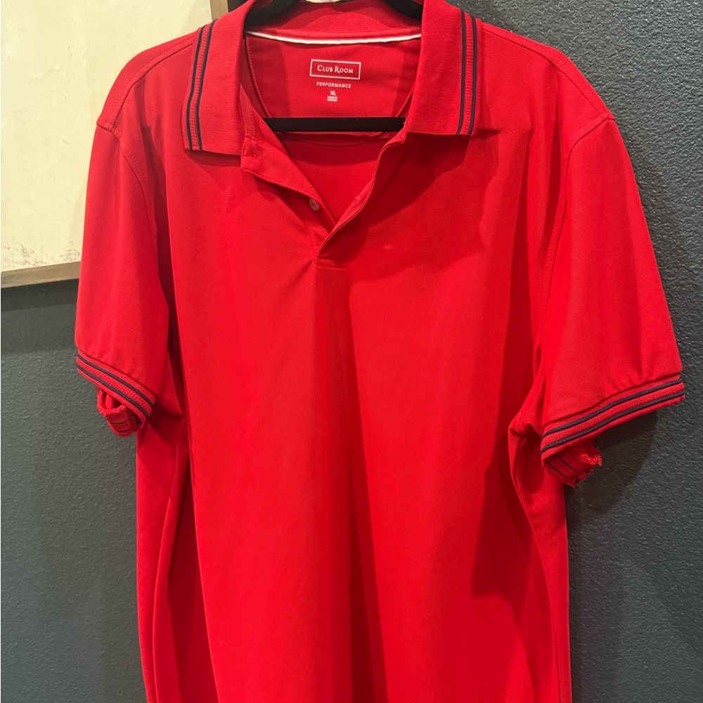 Club Room Men's Polo Shirt in Bold Red